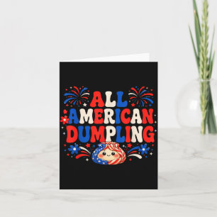 Süße Kinder Ed Amerikanischer Dumpling 4. Juli Mäd Karte