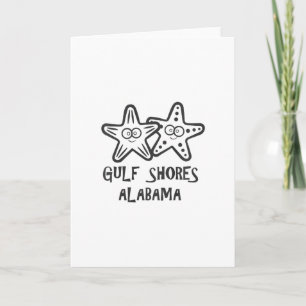 Süße Kinder Gulf Shores Alama Urlaub Mädchen Junge Karte