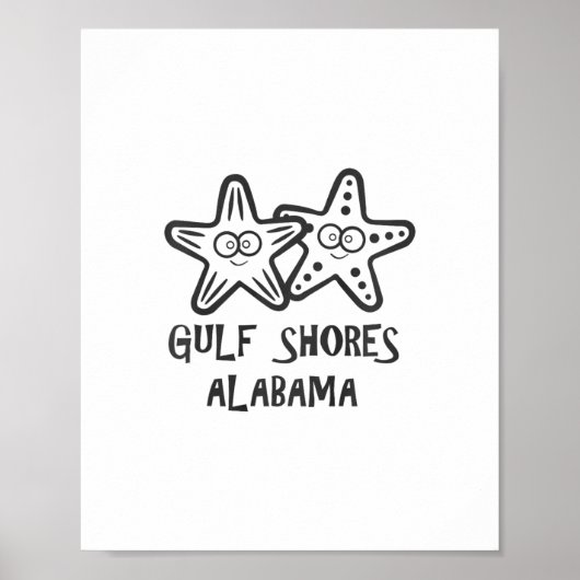Süße Kinder Gulf Shores Alama Urlaub Mädchen Junge Poster (Vorne)