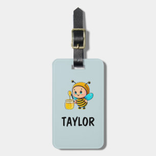 Süße Kinder lustige personalisierte bunte Tasche R Gepäckanhänger