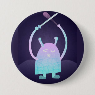 Süße Kinder-Monster-Figur Button