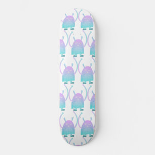 Süße Kinder-Monster-Figur Skateboard