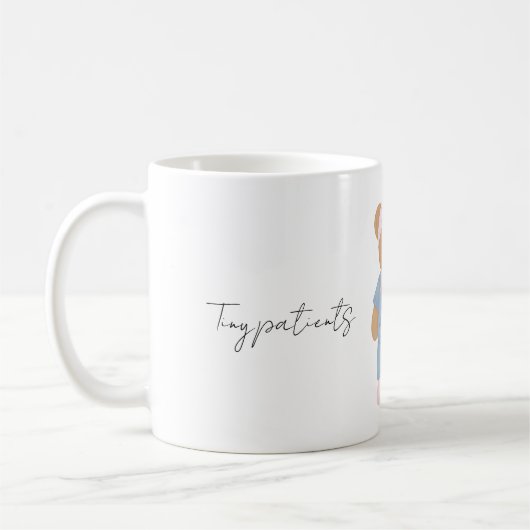 Süße Kinderkrankenschwester-Teddybär-Tasse Kaffeetasse (Links)