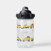 Süße Kipper Baustellenfahrzeuge Schule Trinkflasche (Rückseite)