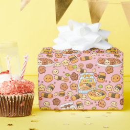 Süße Kirsch-Arare-Kakimochi Geschenkpapier
