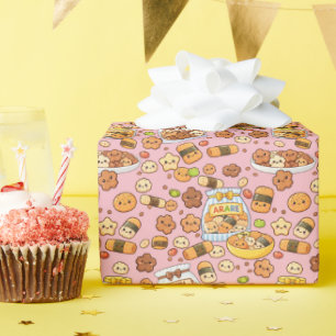 Süße Kirsch-Arare-Kakimochi Geschenkpapier