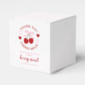 Süße Kirsch-Hochzeitsdusche Geschenkschachtel (Vorderseite)