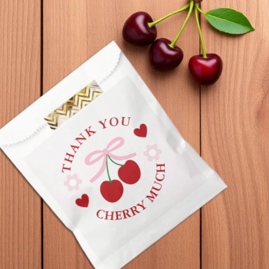 Süße Kirsch-Hochzeitsdusche Geschenktütchen