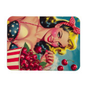 Süße Kirsch-Pin-up Magnet (Horizontal)