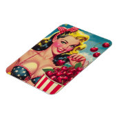 Süße Kirsch-Pin-up Magnet (Linke Seite)
