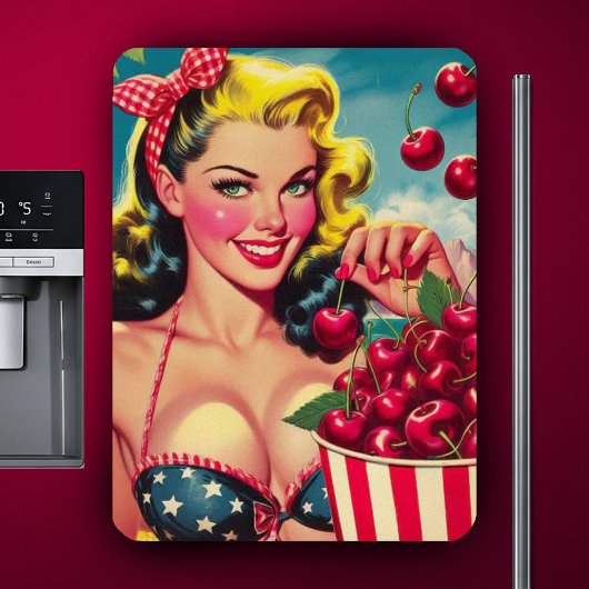 Süße Kirsch-Pin-up Magnet