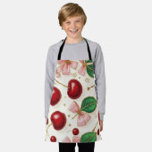 🍒Süße Kirsch-Schürze mit All-Over-Print Schürze (Getragen)