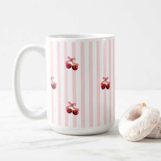 Süße Kirsch-Tasse Kaffeetasse (Mit Donut)