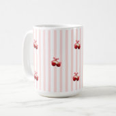 Süße Kirsch-Tasse Kaffeetasse (Vorderseite Links)