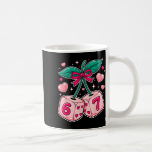 Süße Kirsch-Würfel Valentinstag Rosa Kawaii 67 Mem Kaffeetasse