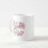 Süße Kirschblüten Kaffeetasse (Vorderseite Links)