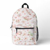 Süße Kirschblüten-Vögel Kinder-Rucksack