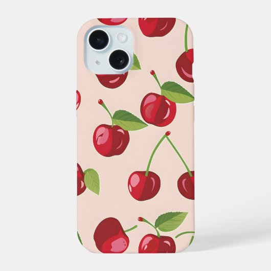 Süße Kirschdelight iPhone 15 Hülle (Rückseite)