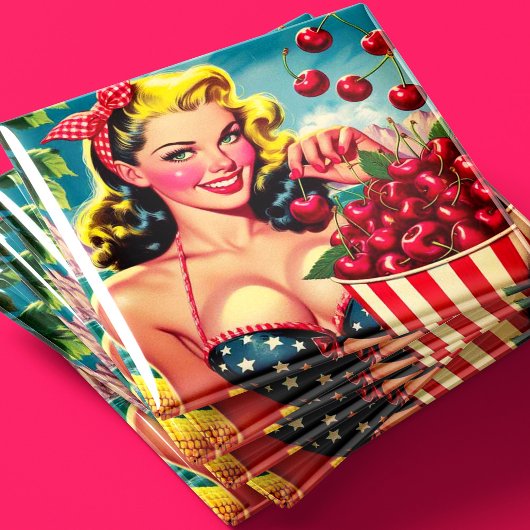 Süße Kirsche Pin-up Magnet
