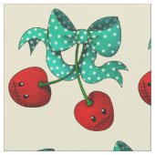 Süße Kirschen Stoff (Nahaufnahme)