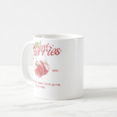 Süße Kirschen Verbotene Frucht Kaffeetasse (Vorderseite Links)