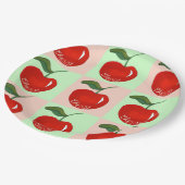 süße Kirschfreude Pappteller (Schrägansicht)