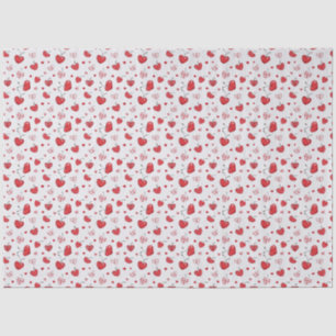 Süße Kirschherzen Boho Skandinavisch Valentinstag Seidenpapier