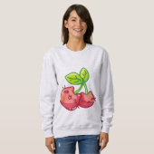 Süße Kirschkatzen Sweatshirt (Vorne ganz)