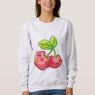 Süße Kirschkatzen Sweatshirt