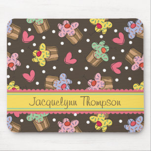 Süße Kirschkuchen-Süßigkeiten-Bäckerei niedlich Mousepad