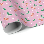 Süße Kirschmuster-Wrap-Rolle Geschenkpapier (Rolleneckpunkt)