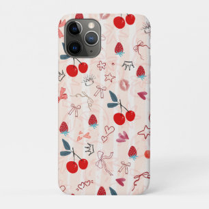 Süße Kirschschleifen und Sterne Ästhetik-Design Case-Mate iPhone Hülle