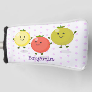 Süße Kirschtomaten-Cartoon-Illustration Golf Headcover