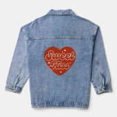 Süße Kiss Jeansjacke (Rückseite)