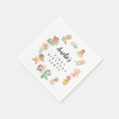 Süße Kita-Freunde erste Geburtstagsfeier Serviette (Ecke)
