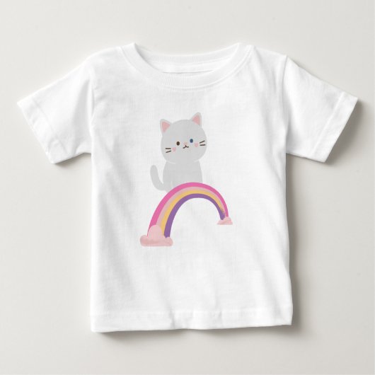 Süsse Kitten Cat Baby T-shirt (Vorderseite)