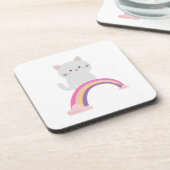 Süsse Kitten Cat Getränkeuntersetzer (Linke Seite)