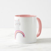 Süsse Kitten Cat Kaffee Tasse (VorderseiteRechts)