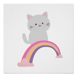 Süsse Kitten Cat Poster