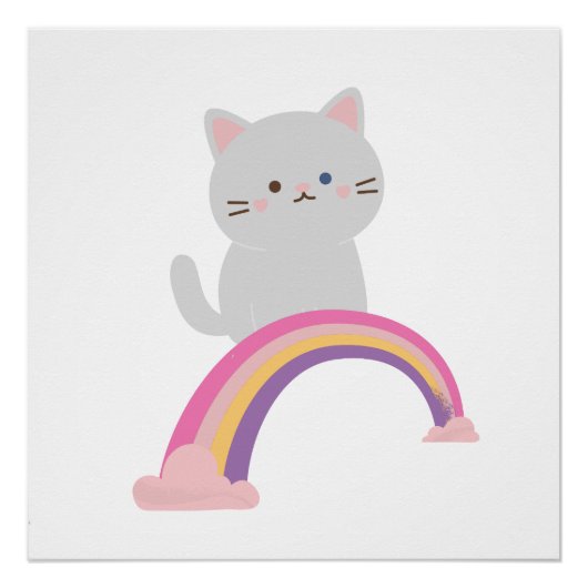 Süsse Kitten Cat Poster (Vorderseite)