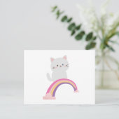 Süsse Kitten Cat Postkarte (Stehend Vorderseite)