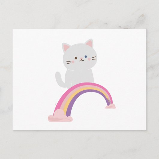Süsse Kitten Cat Postkarte (Vorderseite)