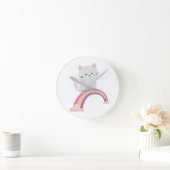 Süsse Kitten Cat       Runde Wanduhr (Zuhause)