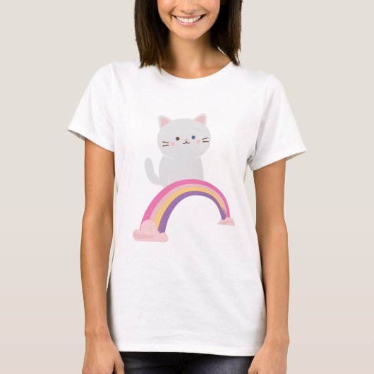 Süsse Kitten Cat T-Shirt (Vorderseite)