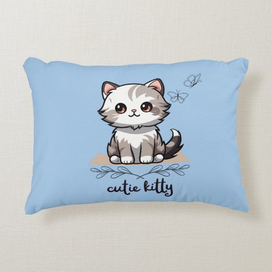 Süsse Kitty Accent Pillow Dekokissen (Vorderseite)