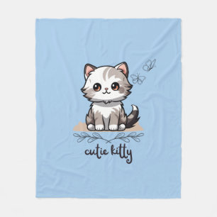 Süsse Kitty Fleecedecke