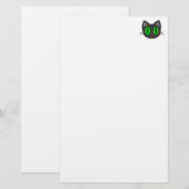 Süße Kitty Halloween Briefpapier (Vorne/Hinten)