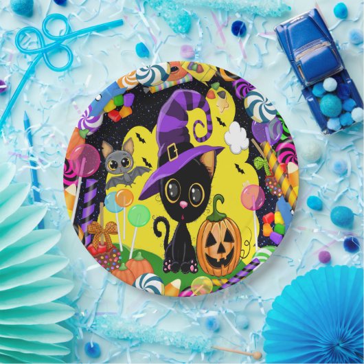 Süsse Kitty Halloween-Party Goods Pappteller (Party)