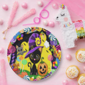 Süsse Kitty Halloween-Party Goods Pappteller (Party)