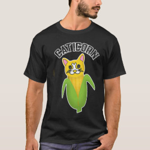 Süße Kitty Katze liebt Mais Caticorn T-Shirt